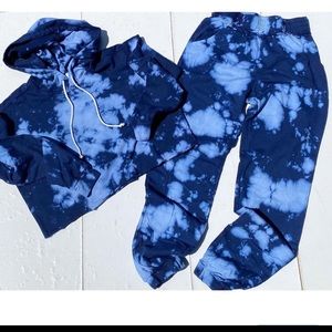 AMERICANABLE BLUE TIE DYE SET
